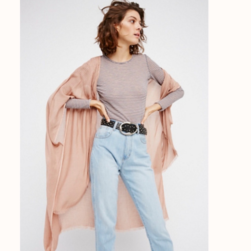 FREE PEOPLE ROSE MAUVE KIMONO